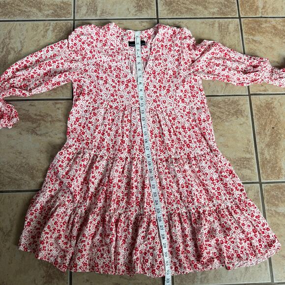 Tuckernuck Pomander Place Scarlet Ditsy Floral Kenzo Dress V Neck Size Small - Picture 5 of 11